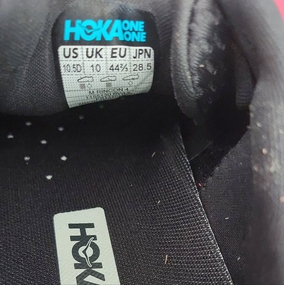 HOKA Rincon 4 Men's Black Running Shoes Men's Size 10.5D (Standard Fit) NIB - Picture 5 of 11